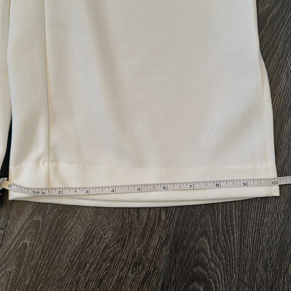 Cropped Wide Leg Flare White Pants XS/TP - Picture 4 of 4